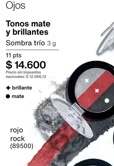 Rojo - Sombra trío 3 g