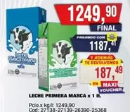 X$ - LECHE PRIMERA MARCA