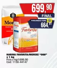 Mor - HARINA FAVORITA/MORIXE "000"