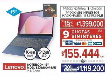 Lenovo - NOTEBOOK 15"