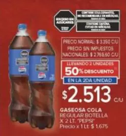 Pepsi - GASEOSA COLA REGULAR BOTELLA