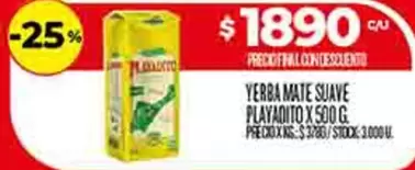 Playadito - YERBA MATE SUAVE