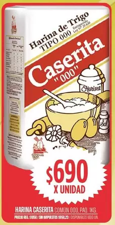 Caserita - Harina de Trigo TIPO 000