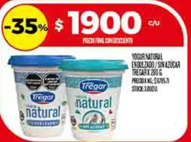 Tregar - YOGUR NATURAL