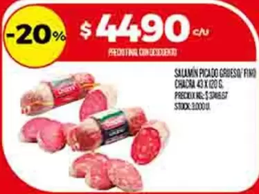 X$ - SALAMIN PICADO GRUESO FINO