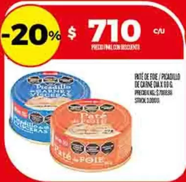 PATE DE FOIE/PICADILLO DE CARNE