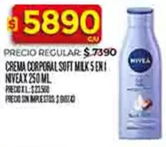 Nivea - CREMA CORPORAL SOFT MILK 5 EN1
