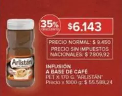Arlistán - INFUSIÓN A BASE DE CAFÉ