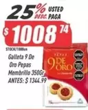 9 de oro - Galleta 9 De Oro Pepas