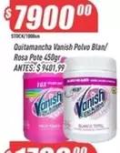 Vanish - Quitamancha Polvo Blan/ Rosa Pote