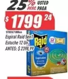 Raid - Espiral 5en1 Estuche 12 Un