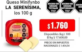 La Serenísima - Queso Minifynbo