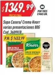 Knorr - Sopa Casera/ Crema