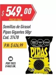 Mas - Semillas de Girasol Pipas Gigantes 50gr