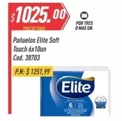 Elite - Pañuelos Soft Touch 6x10un