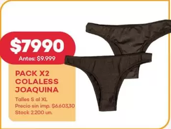 XL - COLALESS JOAQUINA