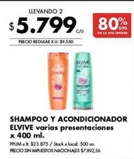 Elvive - SHAMPOO Y ACONDICIONADOR
