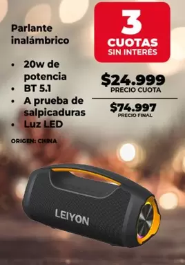 Origen - Parlante inalámbrico