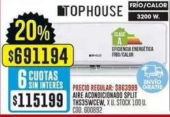 X$ - AIRE ACONDICIONADO SPLIT TH35WCEW