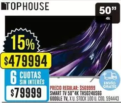 Google - SMART TV 50"4K TH5024US6G