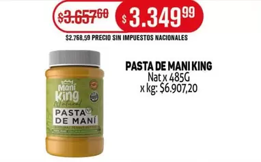 King - PASTA DE MANI KING