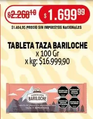 Bariloche - TABLETA TAZA BARILOCHE