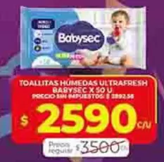 Babysec - TOALLITAS HUMEDAS ULTRAFRESH