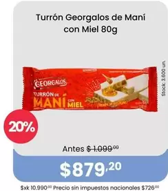 Georgalos - Turrón de Maní