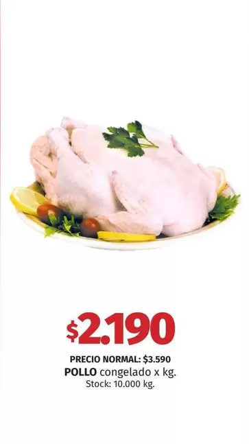 X$ - POLLO congelado x kg.