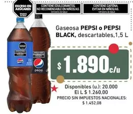 Pepsi - PEPSI o PEPSI BLACK