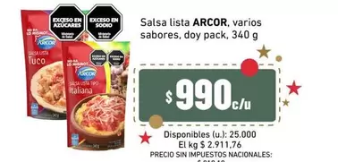 Arcor - Salsa lista