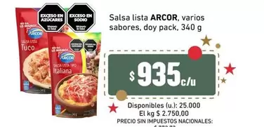 Arcor - Salsa lista