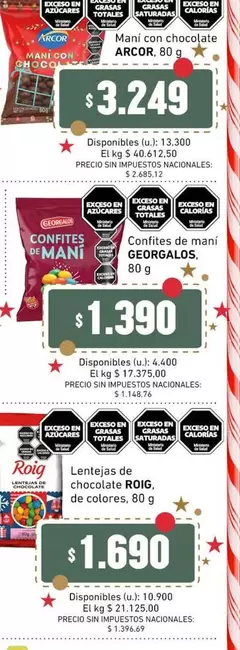 Arcor - Mani con chocolate