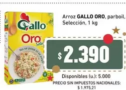 Gallo - Arroz GALLO ORO, parboil