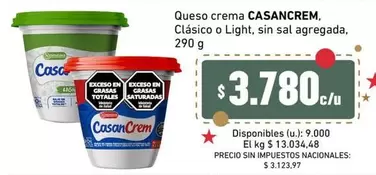Casancrem - Queso crema