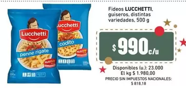 Lucchetti - Fideos