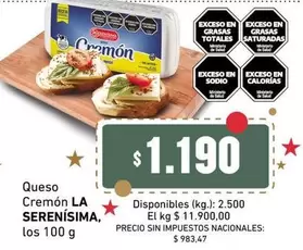 La Serenísima - Cremón