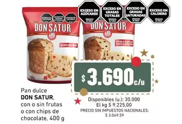 Don Satur - Pan dulce