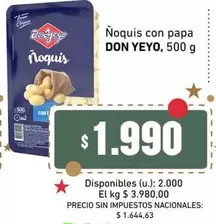 Don Yeyo - Noquis con papa