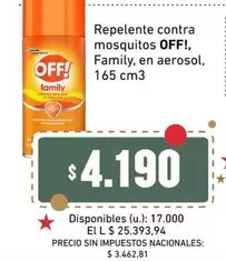 Off - Repelente contra mosquitos