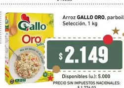 Gallo - Arroz ORO, parboil