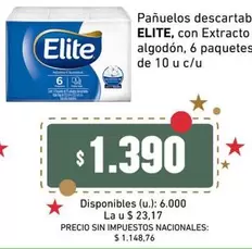 Elite - Pañuelos descartab