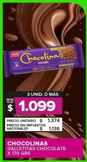Chocolinas - Galletitas Chocolate