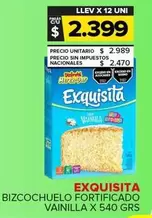 Exquisita - Bizcochuelo Fortificado