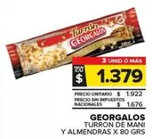 Georgalos - Turron De Mani Y Almendras