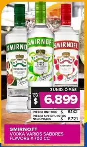 Smirnoff - Vodka Varios Sabores Flavors