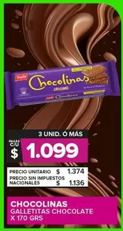 Chocolinas - Galletitas Chocolate 