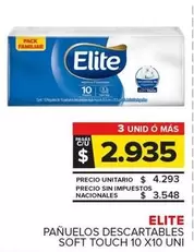 Elite - Pañuelos Descartables Soft Touch 