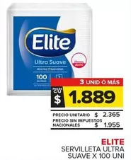 Elite - Servilleta Ultra Suave