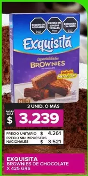 Exquisita - Brownies De Chocolate